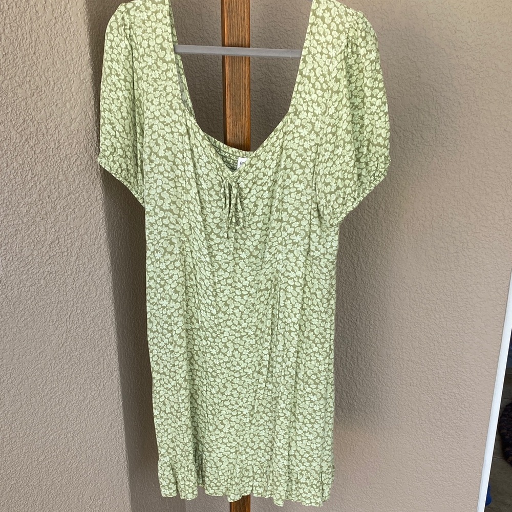 BP Green Floral Mini Dress